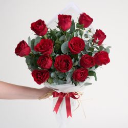 13'lü Kırmızı Gül Buketi - Görsel 2
