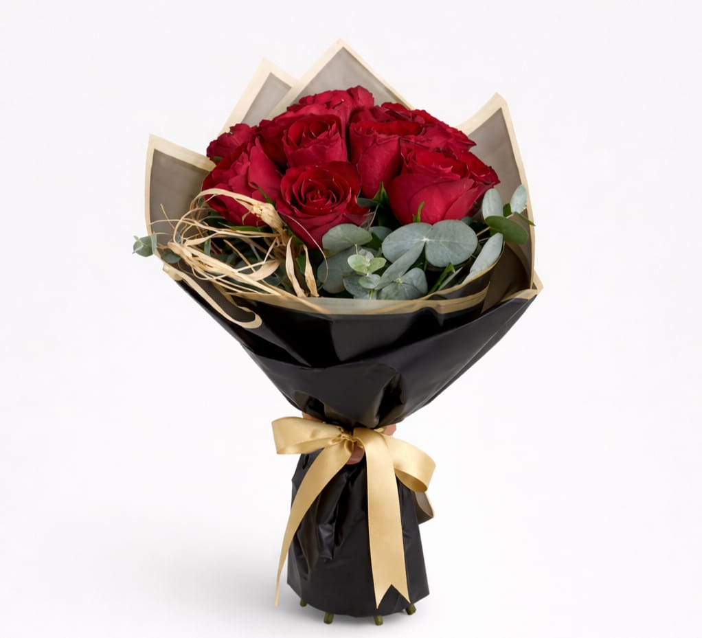 11 kırmızı gül buketi