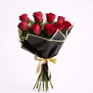 Aksaray çiçekçi aynı gün teslim 9 Kırmızı Gül Buketi