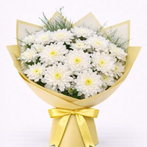 beyaz papatya buketi