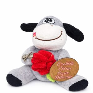 25 cm özür dilerim yazılı peluş eşek Aksaray merkez aynı gün teslim – Şimal Çiçekçilik