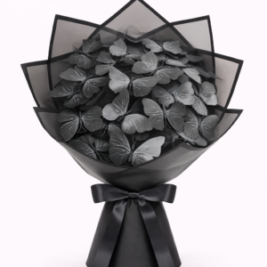 Siyah Kelebekli Buket