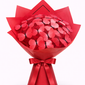 Kırmızı Kelebekli Buket